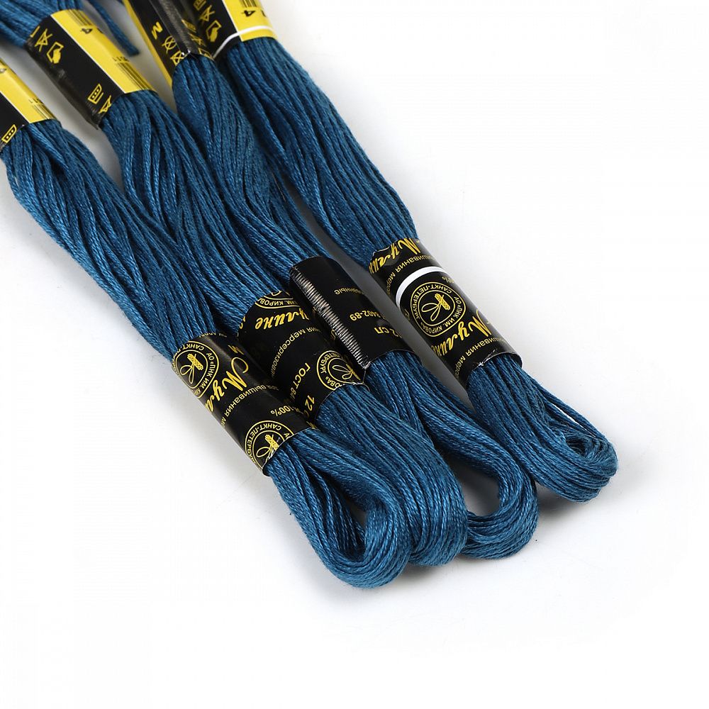 Мулине ПНК им.Кирова цв.8314 т.синий, 24 мотка по 8 метров