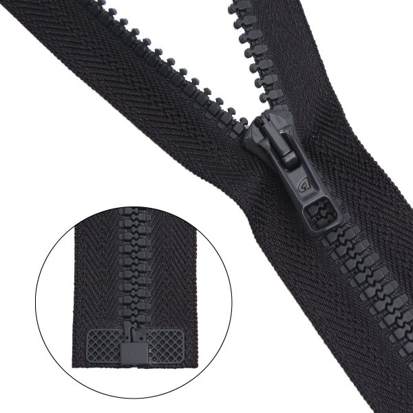 Молния трактор Arta Т6 (6 мм) 1 зам., разъем., 50 см, ОПТ. УП. 25 ШТ., 102 т.серый