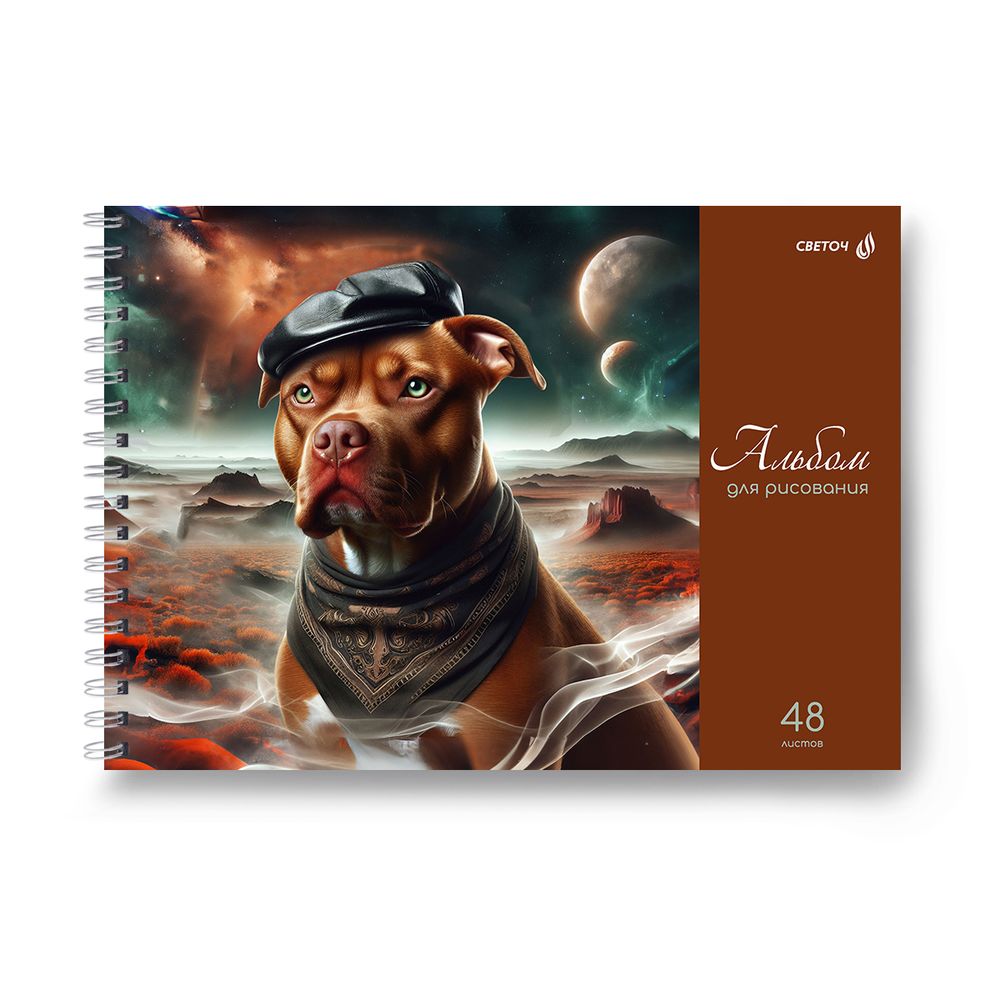 Альбом для рисования 100 г/м², A4 29.5х21 см, 5 шт на гребне 48 л, 01621 МИКС Для тебя, Светоч А234