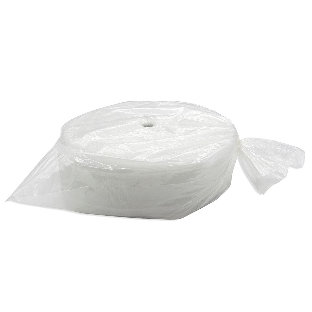 Лента (тесьма) шторная: сборка волна (1:2) 100 мм / 100 метров, органза с эффектом люверсов MirTex