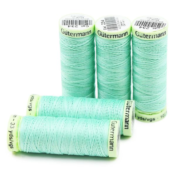 Нитки отделочные Gutermann Top Stitch, 30м, 234 мятный, 5 катушек