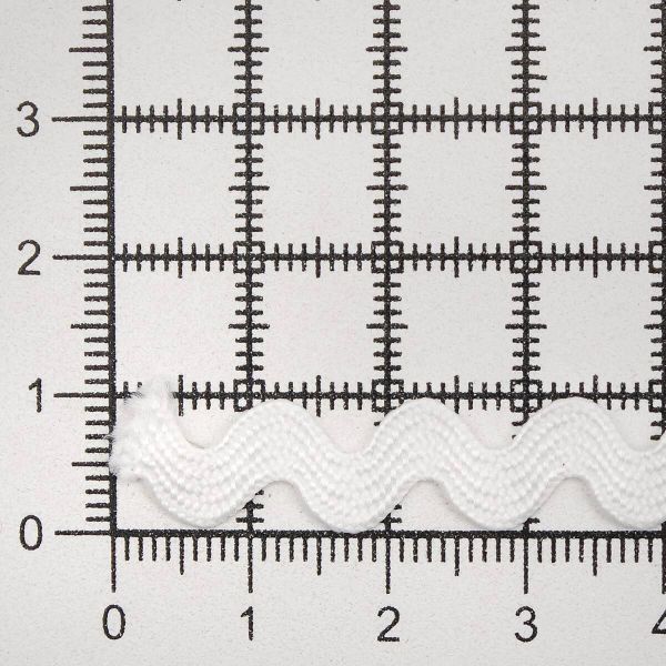 Тесьма вьюнчик 9 мм, 30м (белый), 30 м