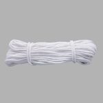 Шнур круглый х/б ⌀3.5 мм / 20 метров, (7092), 1 белый