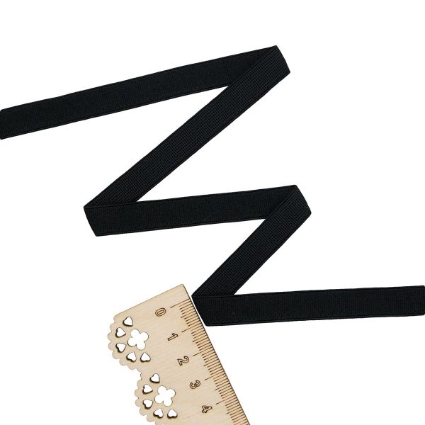 Резинка бельевая (бретелечная) 12.0 мм / 50 метров, черный, МL195.012