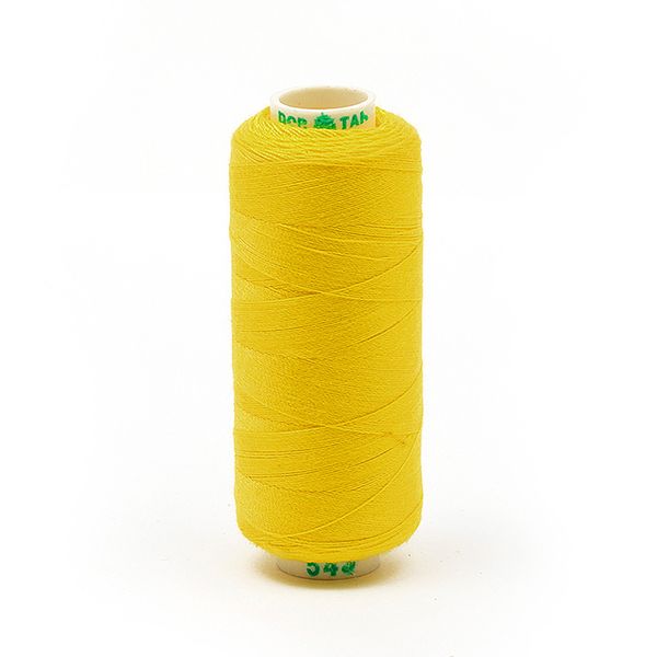 Нитки швейные бытовые Dor Tak 40/2, 366 м / 10 кат., 543 желтый