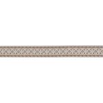 Лента атласная с рисунком 12.0 мм / 22.8 метров, O3/146 орнамент/бежевый, Gamma ALP-123