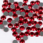 Стразы клеевые стекло 2.7 мм, 360 шт, SS10 №20 св.красный (Light Siam), Zlatka ZRTG-1072