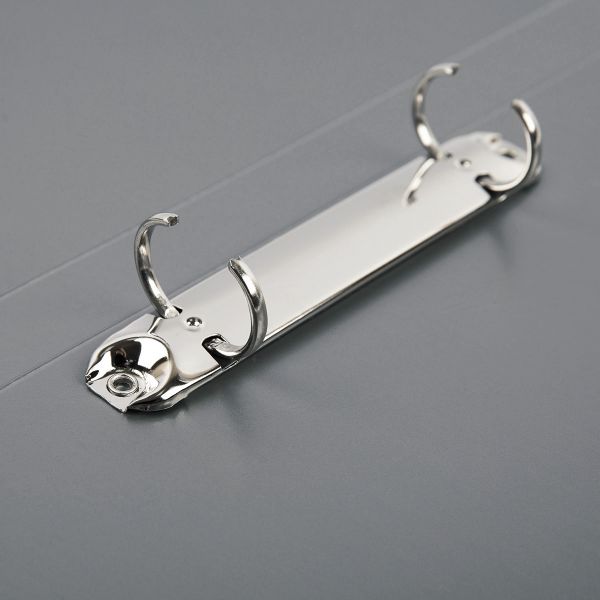 Папка на 2 О-кольцах A4 700 мкм 25 мм, волокно, 4 шт, d-20 мм, серый new EC211330015, Expert Complete