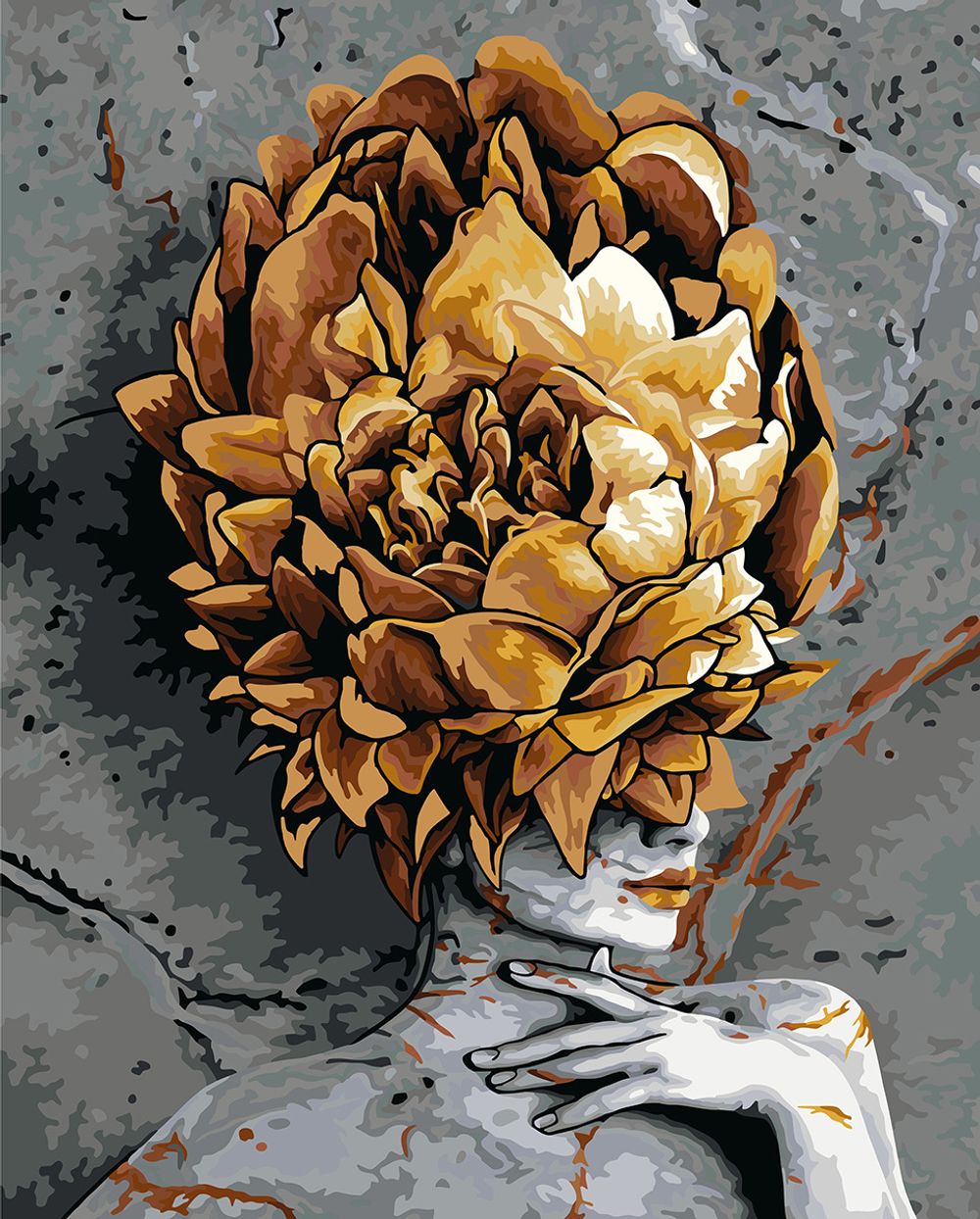 Картина по номерам Фрея, с поталью Высокая мода, 50х40 см