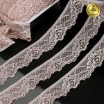 Кружево эластичное (стрейч) 30 мм, L839, цв.S098 капучино уп.50м, Kruzhevo