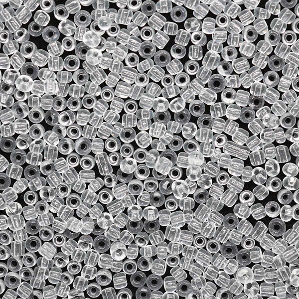 Бисер Astra&Craft 11/0 (2.1 мм), 200 г (10х20 г), цв. 1 белый/прозрачный