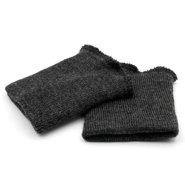 Манжеты трикотажные 8.0х9.5 см, 1 пара, средней плотности 14 кл, 1х1, в-67 т. антрацит, т.серый меланж