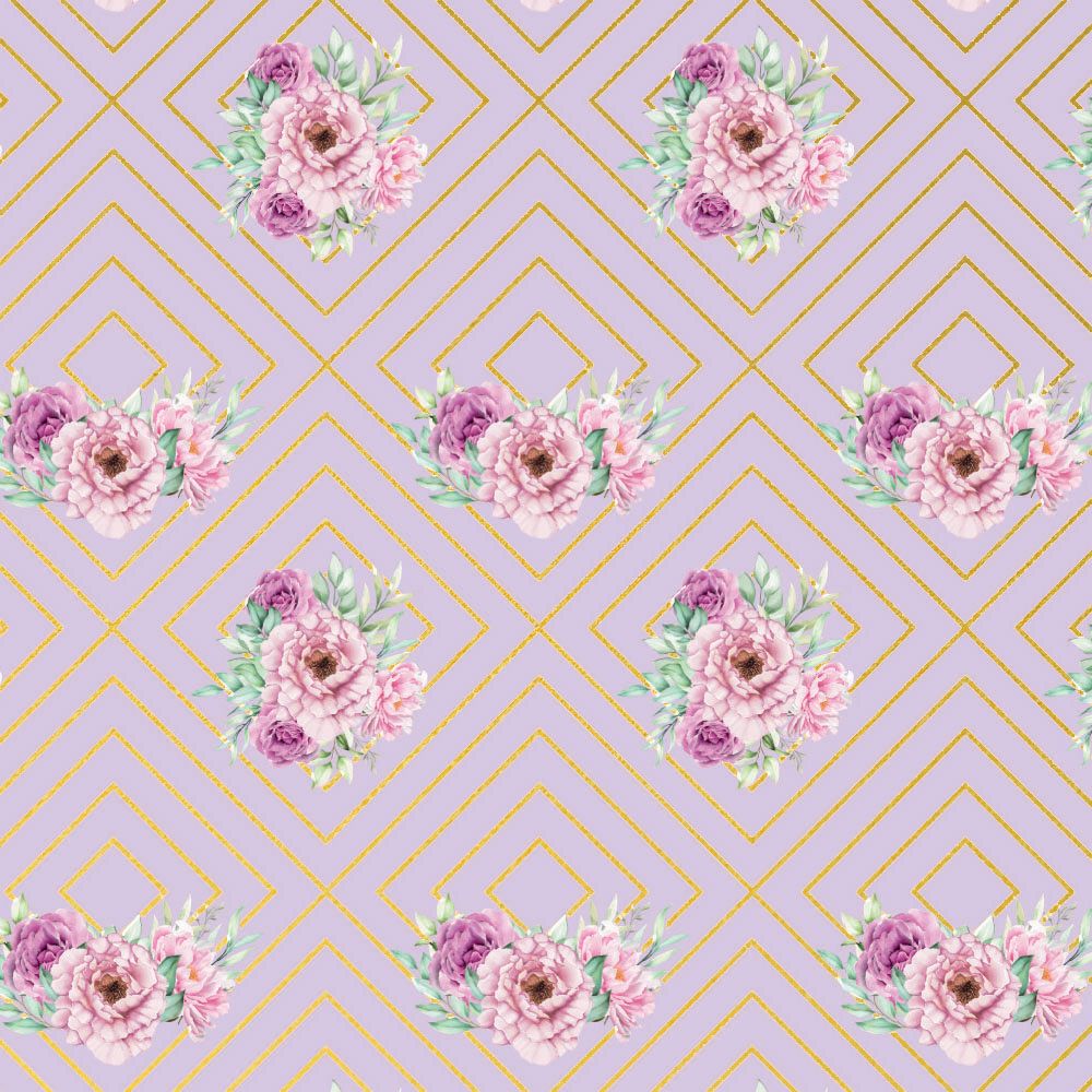 Односторонняя упаковочная бумага Stilerra 100х70 см, 25 шт, 02 пионы