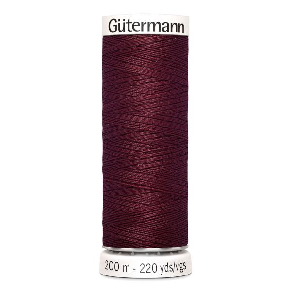 Нитки универсальные Gutermann Sew-all, 200м, 369 винный, 5 катушек