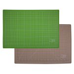 Мат для резки 2-сторонний 45х30 см, формат А3, бежевый/салатовый, Gamma DKD-03