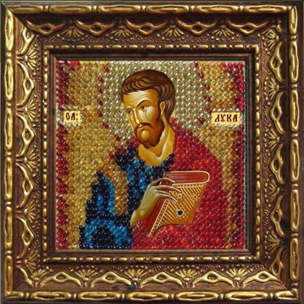 Вышивальная мозаика, Икона Св. Апостол и Евангелист Лука 10,5х10,5 см