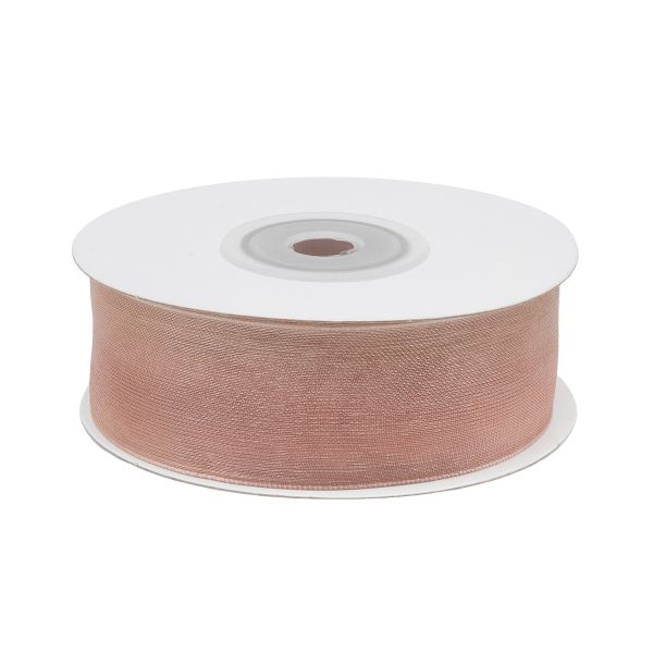 Лента капроновая (органза) 25.0 мм, 39 бежевый, 22.86 м