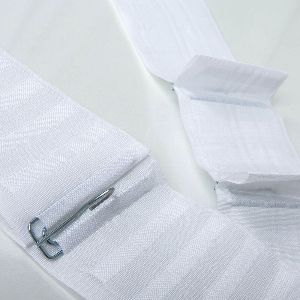 Крючки шторные для карниза 74 мм (петля h45 мм, 4 рожка), зажимы, металл, никель, 06-3743-039, 10 шт