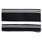 Воротник трикотажный с манжетами (комплект): воротник 8х48-52 см, подвяз на рукава 3.5х100 см, №4 черный с полосками, Blitz MAPP