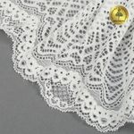 Кружево бельевое эластичное 190 мм / 3 м, 6389, цв.004 белый, Kruzhevo