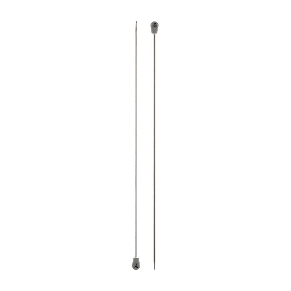 Спицы прямые металл ⌀2.0 мм, 25 см, никель, Gamma MKP25