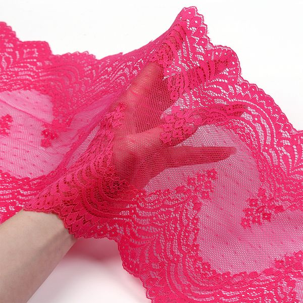 Кружево бельевое эластичное 230 мм / 3 м, 8036 цв.F144 розовый, Kruzhevo