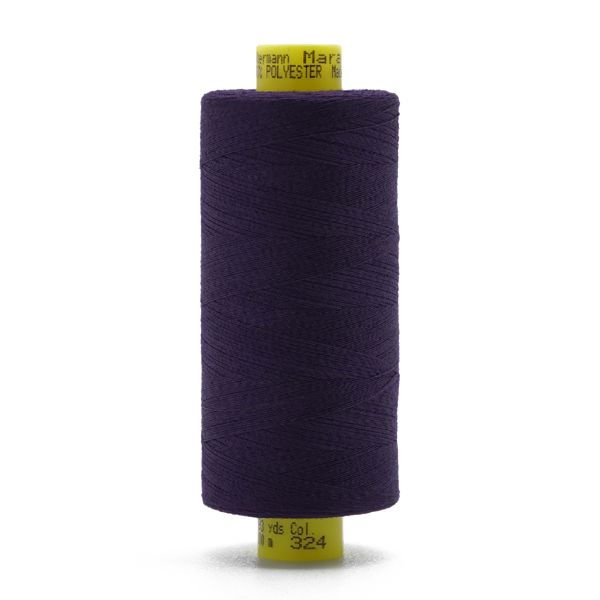 Нитка особо тонкая Gutermann Mara №150 (150/2), 1000 м, 713953, цв. 324 темно-фиолетовый, 1 катушка