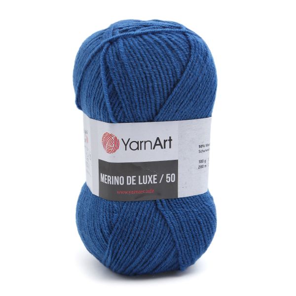 Пряжа YarnArt (ЯрнАрт) Merino de Lux / уп.5 мот. по 100 г, 280 м, 551 джинс