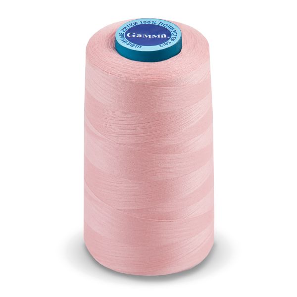 Нитки универсальные Gamma 50/2, 4570 м (5000 ярд) / 1 кат., 154 розовый