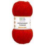 Пряжа Вязь Акриловая тонкая / уп.3 мот. по 100 г, 360 м, 160 красный