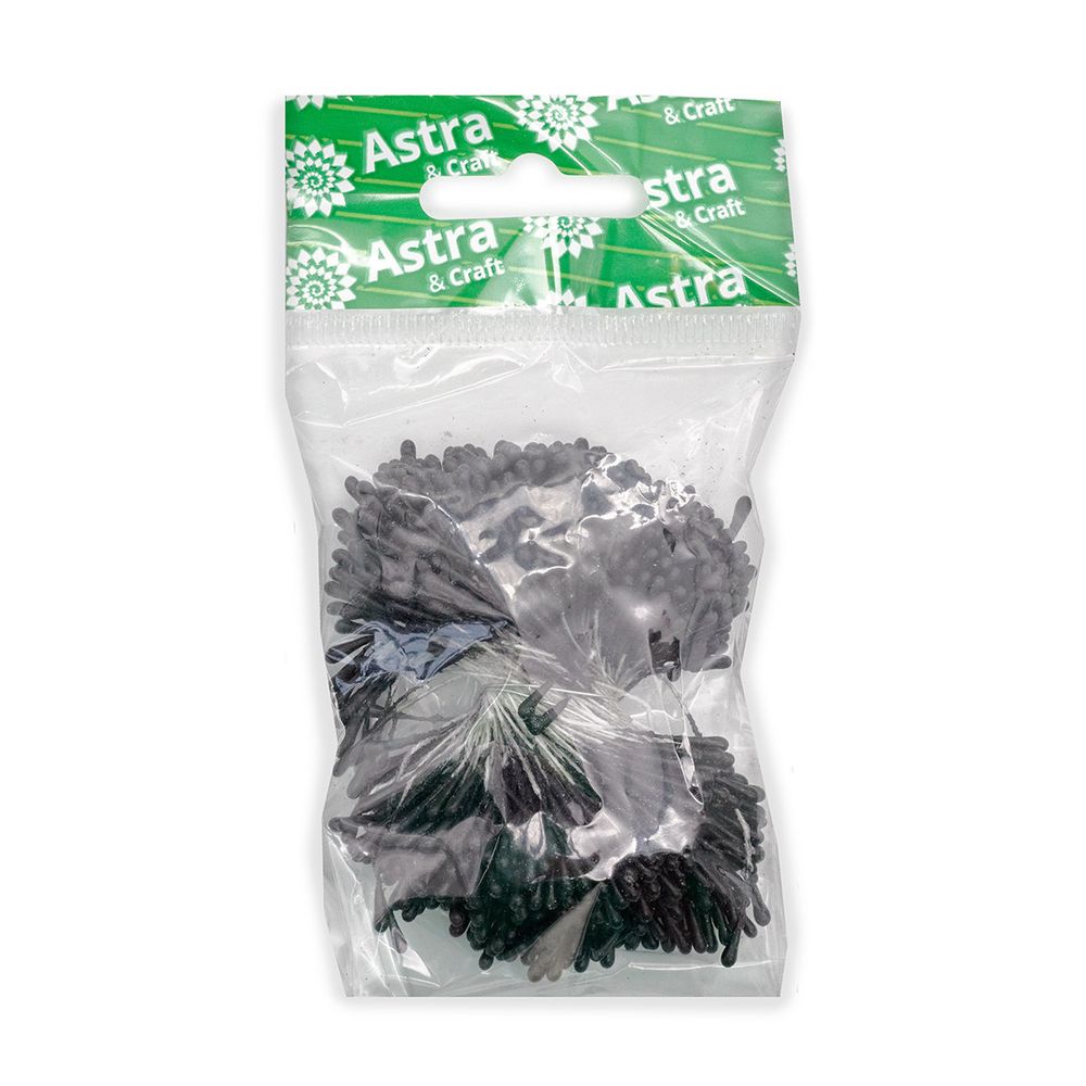 Тычинки для искусственных цветов 6см (черный), S090477