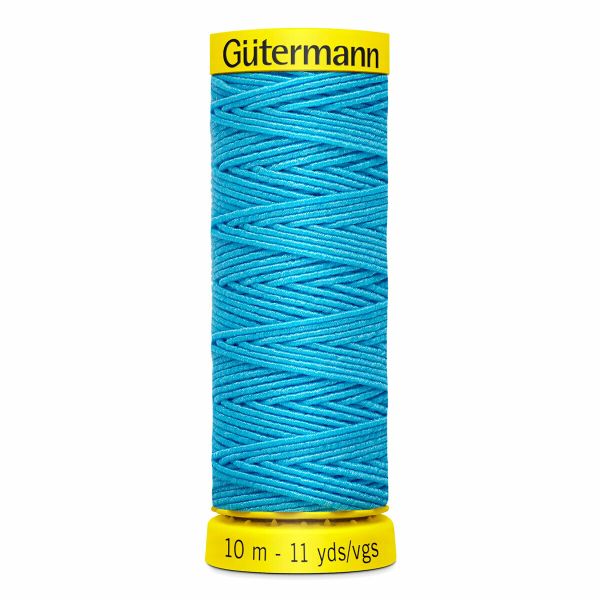 Нить-резинка Gutermann Elastic, 10м, 6037 джинсовый, 5кат