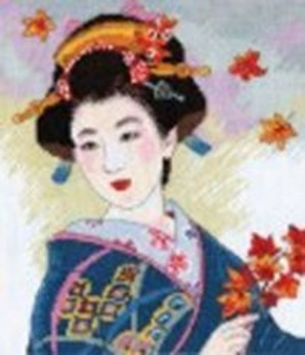 Набор для вышивания нитками Алиса, Созерцание листопада 23х26 см