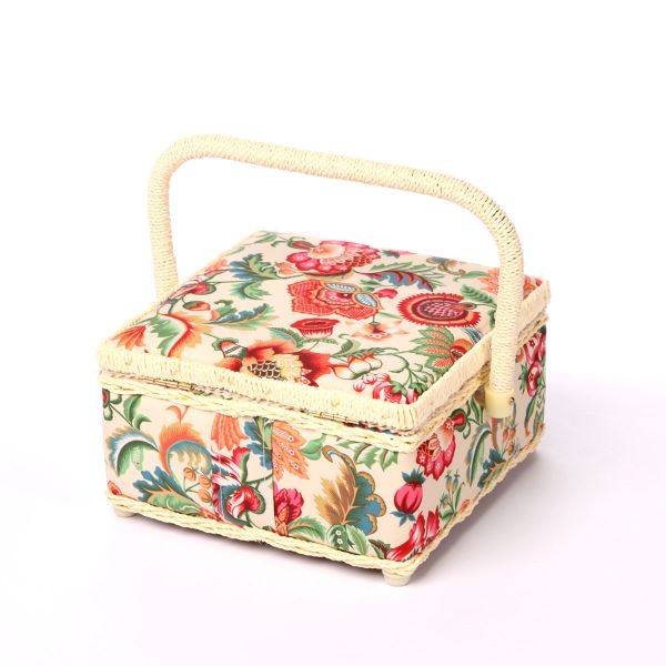 Шкатулка малая, декоративная, Экзотические цветы 20х20х11см, ASST-1_4-PVC-Tray