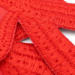 Термоаппликация Бант, 60х57мм 10 шт (красный), 12786