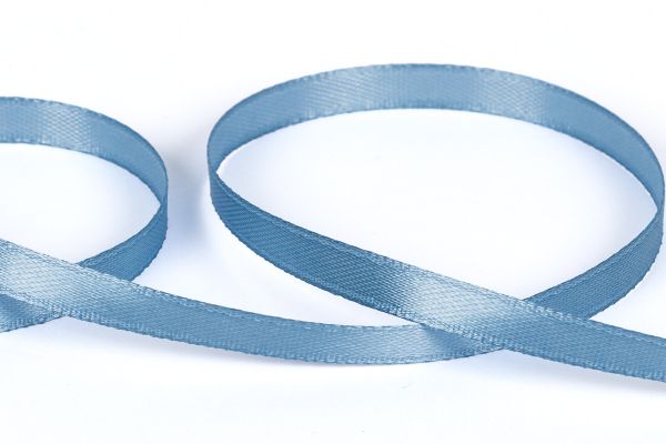 Лента атласная 1-сторонняя 6.0 мм / 33±2 метра, №526L(16-4118) т.голубой, Gamma