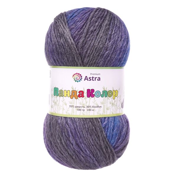 Пряжа Astra Premium (Астра Премиум) Панда Колор / уп.3 мот. по 100 г, 240 м, 05 секционный