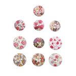 Украшения декоративные пуговицы деревянные Цветочки-лепесточки №8, 15-18 мм, 100 шт