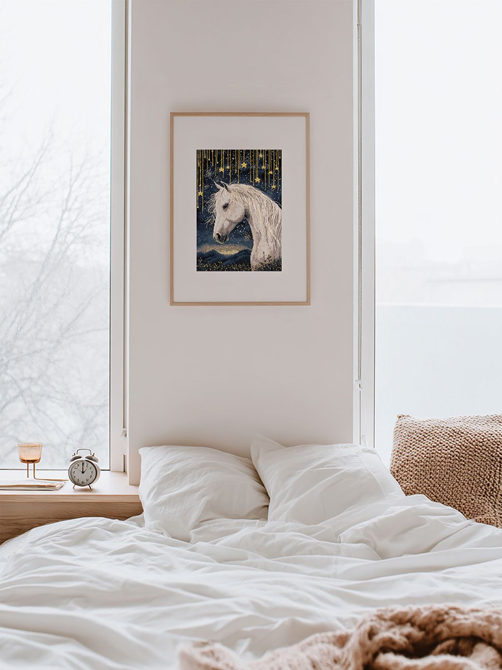 Набор для вышивания нитками Panna J-7537, Под звездным небом, 21х30 см