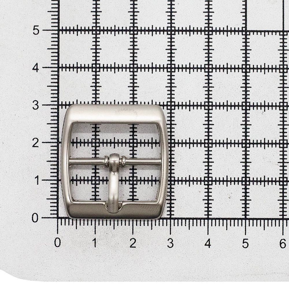 Пряжка ременная металл 24 мм. сер, 10 шт, BIG