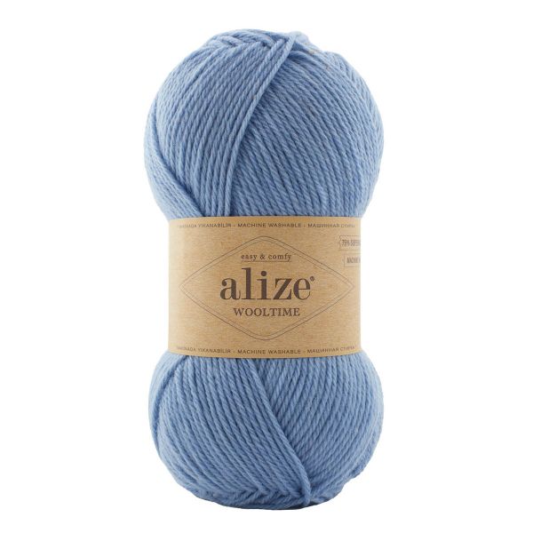 Пряжа Alize (Ализе) Wooltime / уп.5 мот. по 100 г, 200 м, 432 стальной
