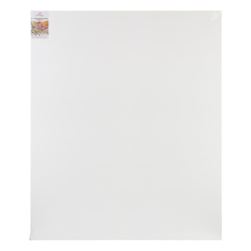 Холст грунтованный на подрамнике 100х120 см, 400 г/м², 2 шт, Петровский крупнозернистый, Vista-Artista PLLG-100120