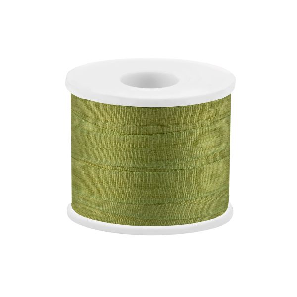 Лента (тесьма) шелковая 7.0 мм / 45.5±0.5 метров, №212 св. зеленый, Gamma SR-7