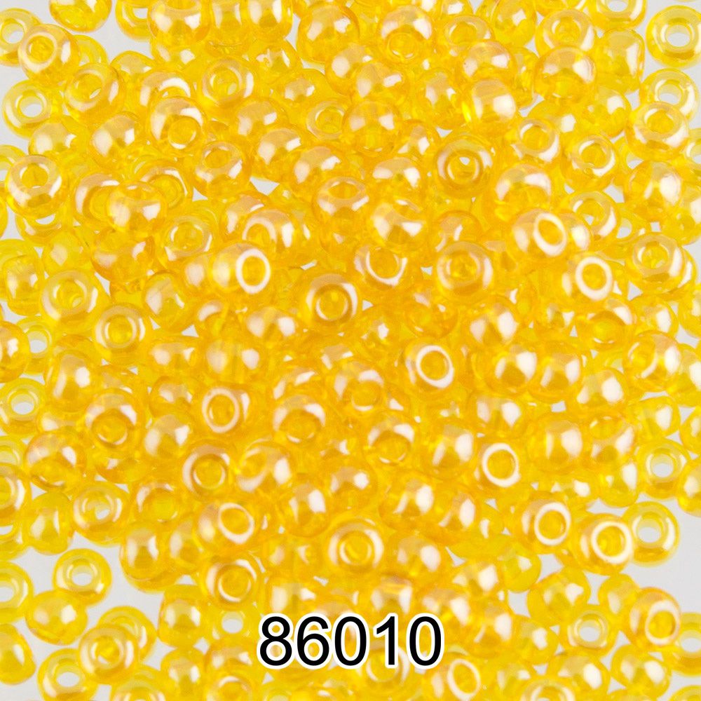 Бисер Preciosa круглый 10/0, 2.3 мм, 500 г, 86010 (Ф148) желтый