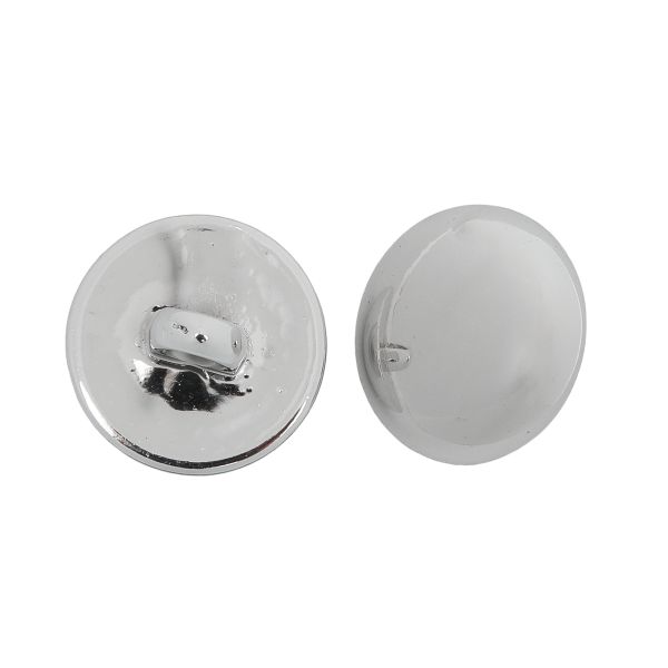 Пуговицы на ножке 28L (18мм) (Silver (серебристый)), 36 шт