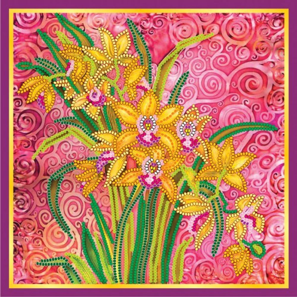 Рисунок для вышивания Абрис Арт (холст), AC-056 Розовый шарм 20х20 см