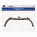 Застежка для сумки фермуар 22х7.5 см, 5 шт, 02 под состаренную бронзу, Gamma FER-08