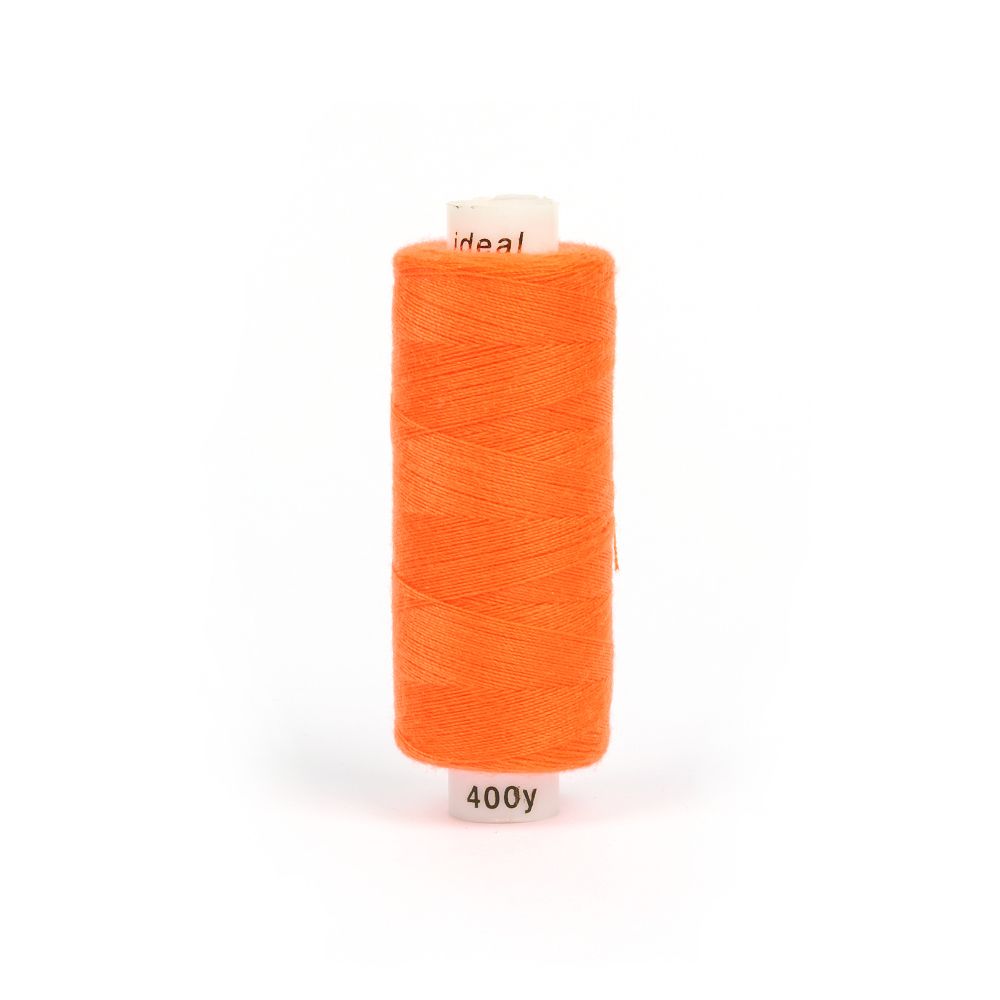 Нитки швейные Ideal 40/2, 366 м (400 ярд), 10 катушек, 579 оранжевый