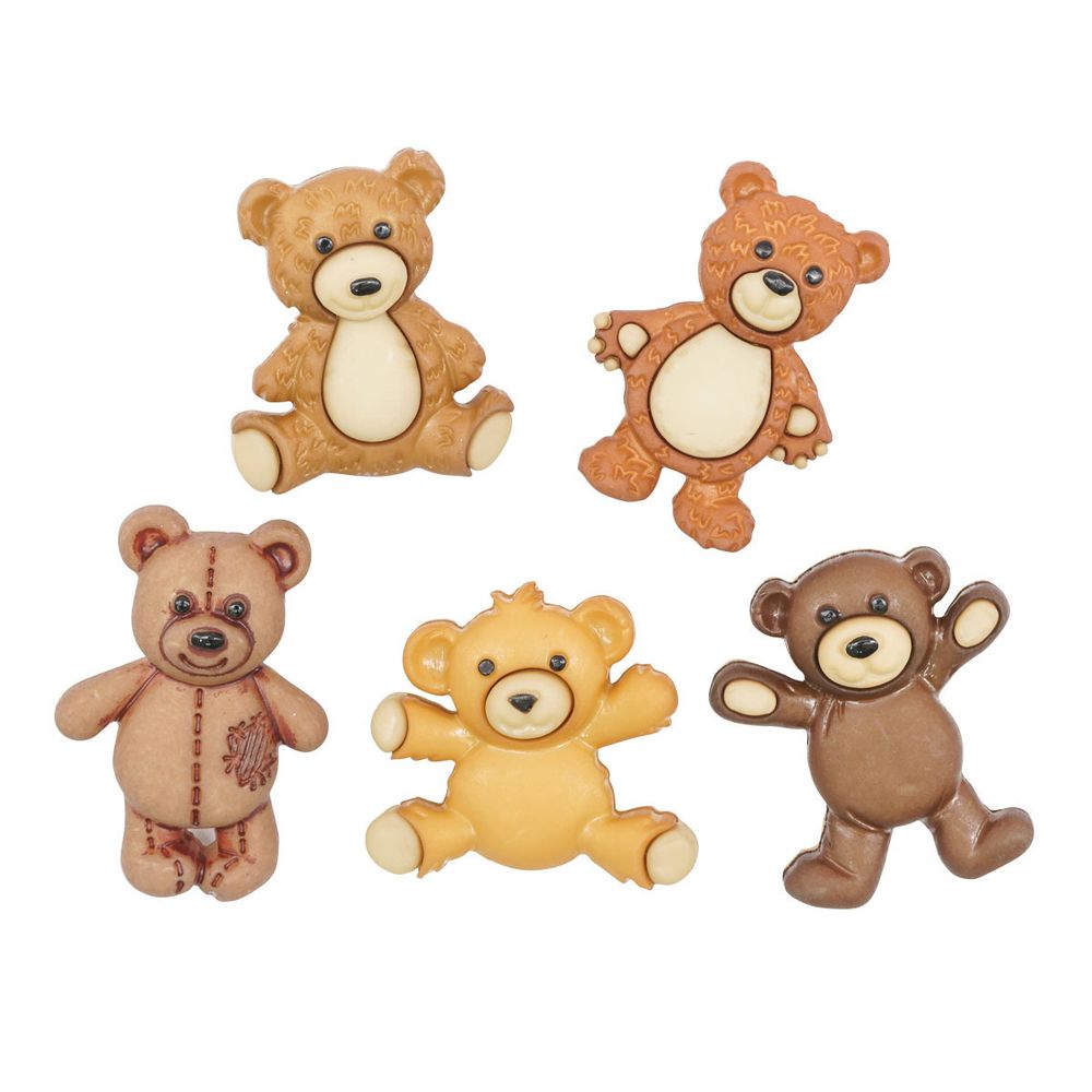 Украшения декоративные пуговицы Фигурки Плюшевый мишка Dress It 7694