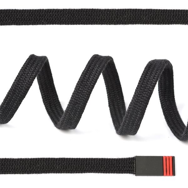 Шнурки плоские 8мм SLF042.10 длина 130 см цв.черный уп.10 шт